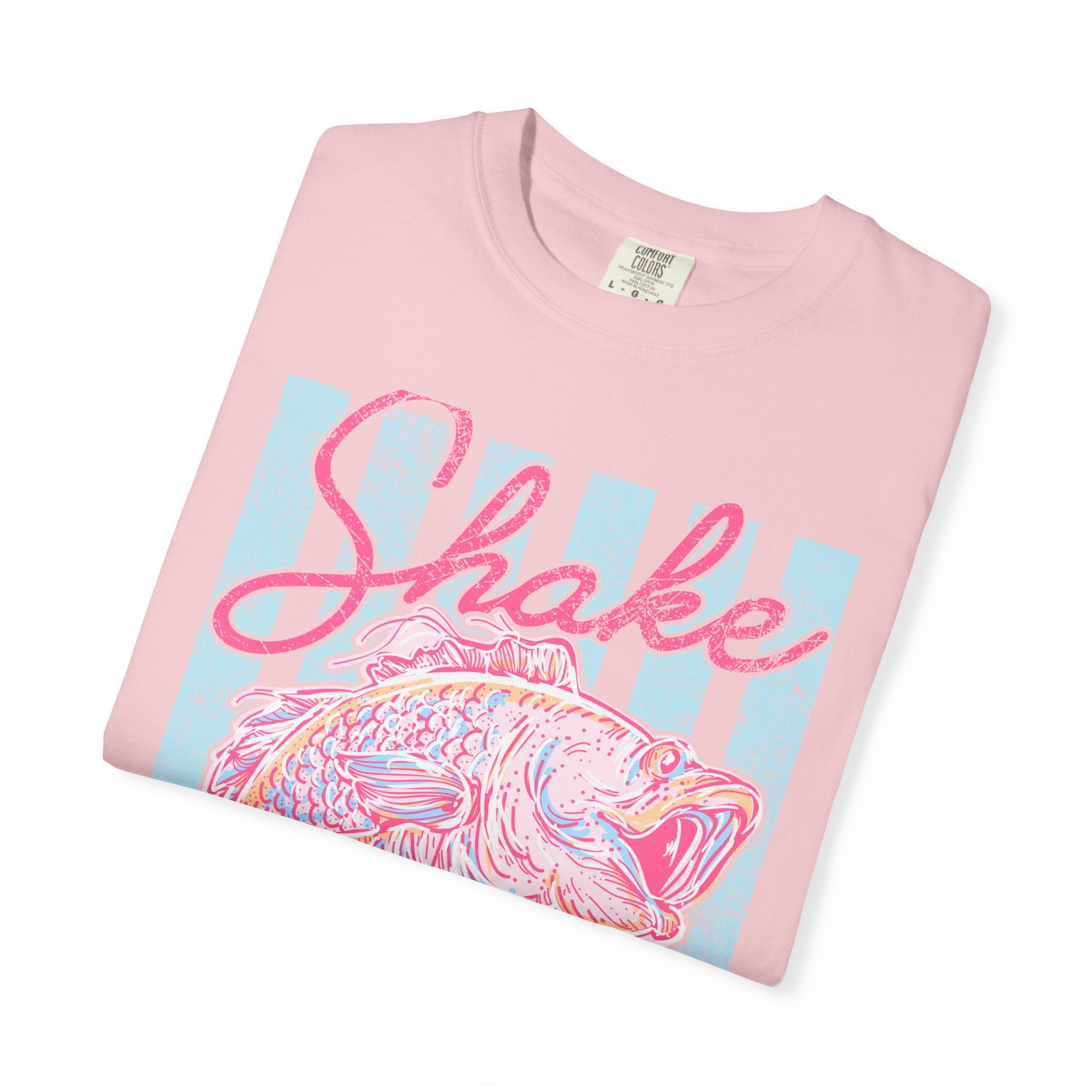 Shake That Fish T-Shirt — Retro Pastel Fishing Graphic Tee
