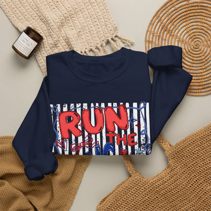 Run the Dang Ball Sweatshirt — Funny Football Crewneck for Players & Fans