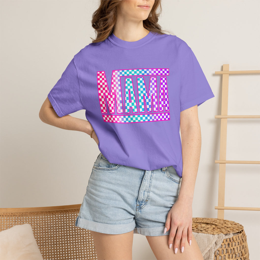 Mama Checkerboard Graphic Tee
