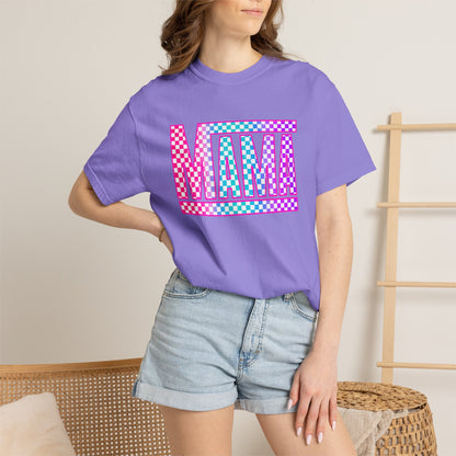 Mama Checkerboard Graphic Tee