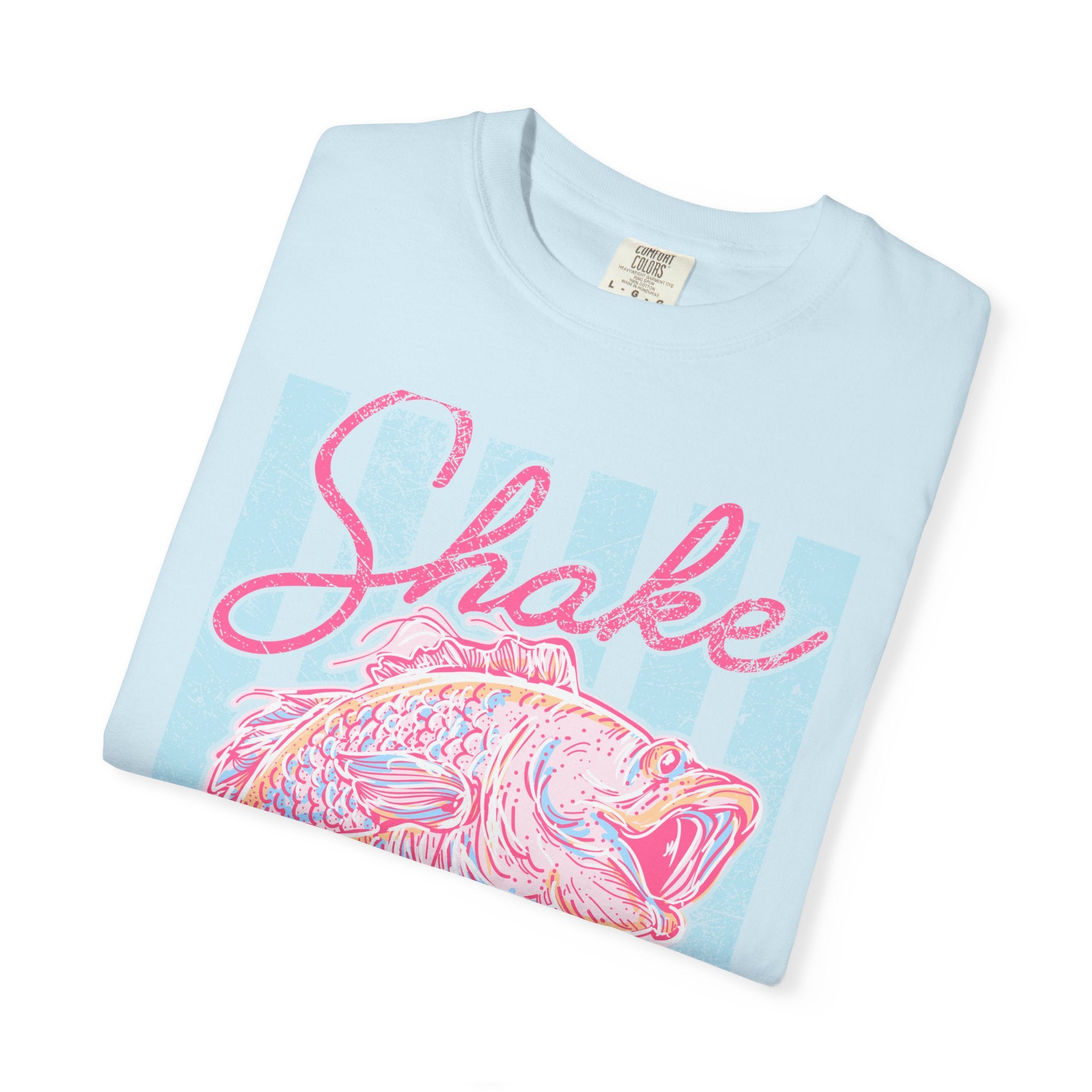Shake That Fish T-Shirt — Retro Pastel Fishing Graphic Tee