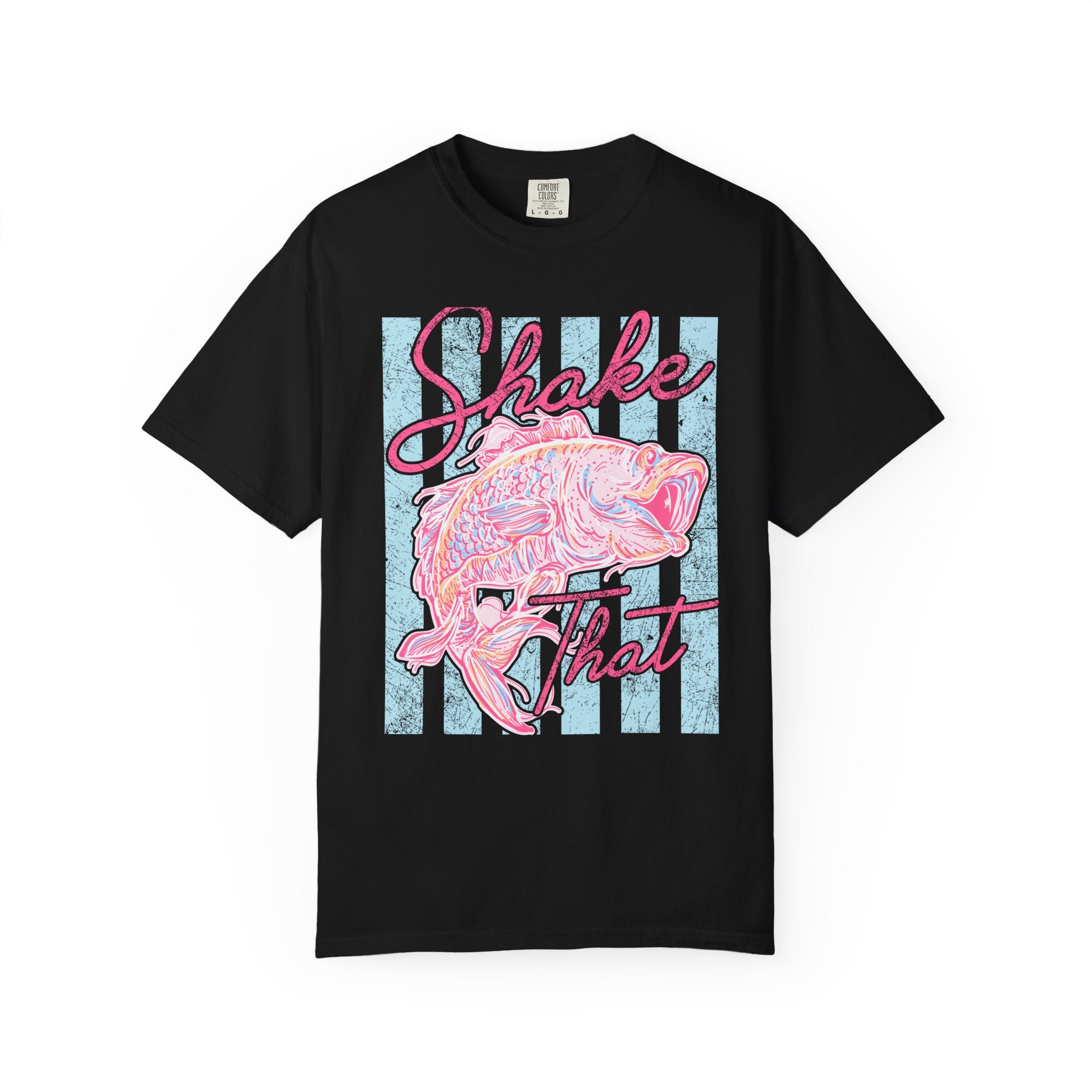 Shake That Fish T-Shirt — Retro Pastel Fishing Graphic Tee