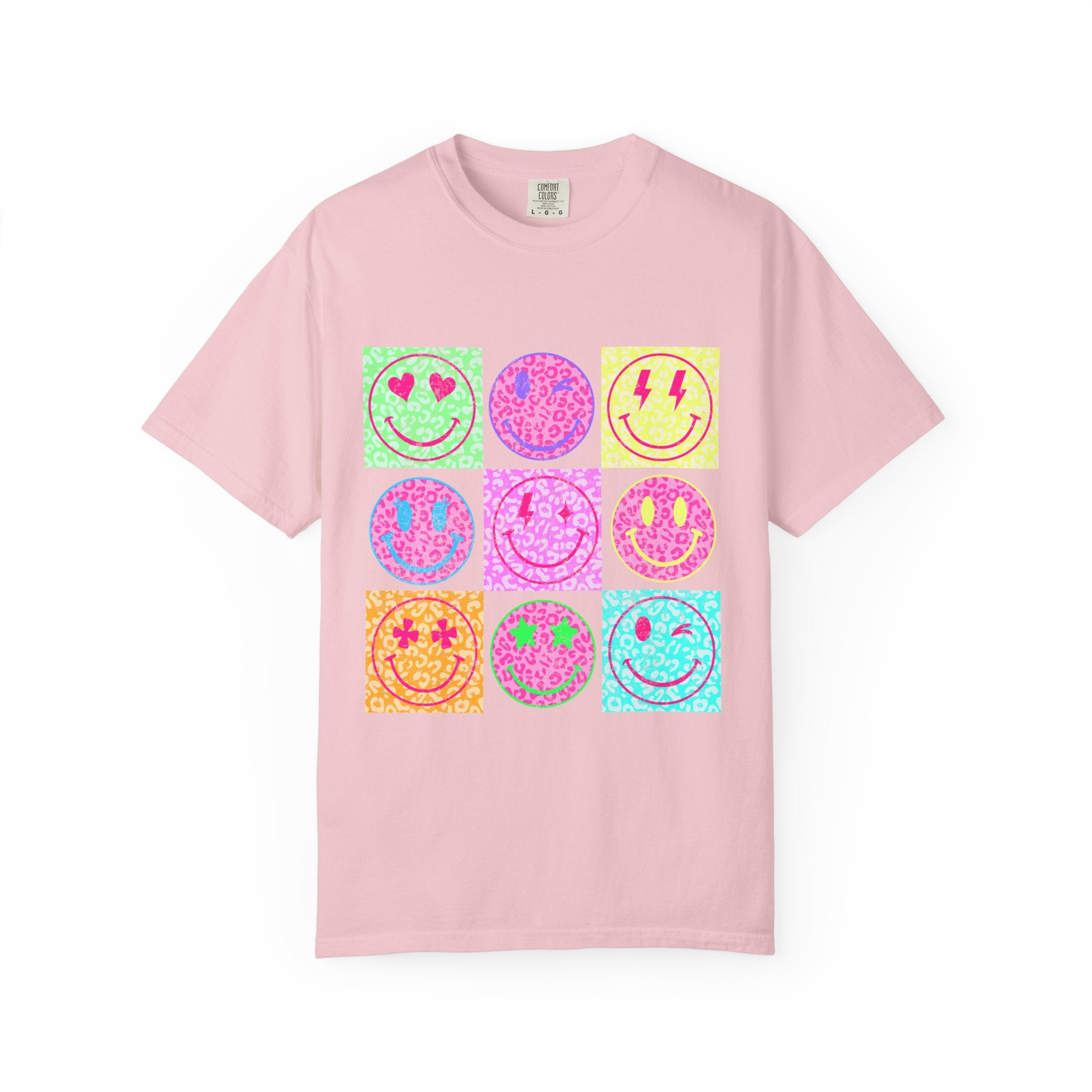 Neon Retro Happy Face T-Shirt