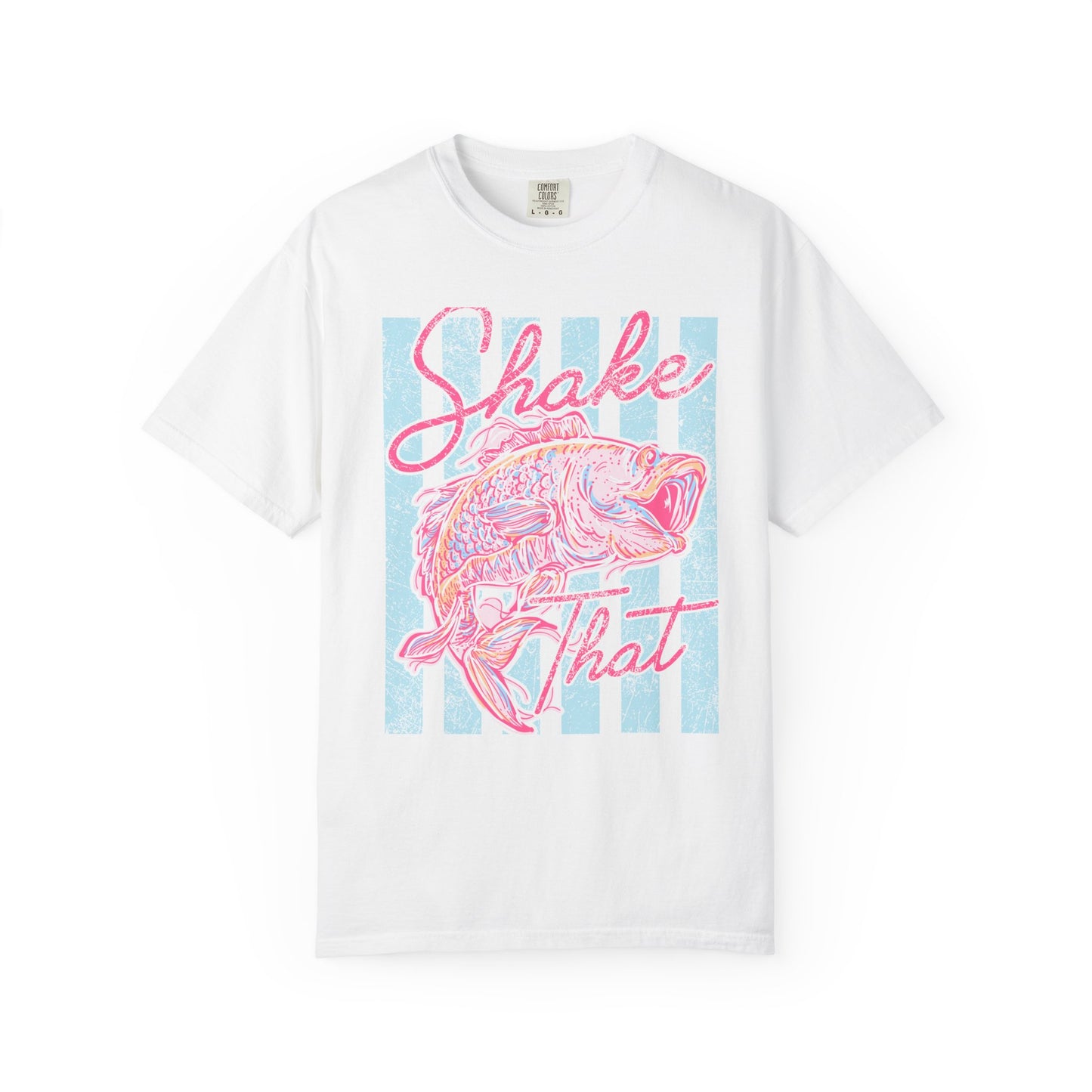 Shake That Fish T-Shirt — Retro Pastel Fishing Graphic Tee