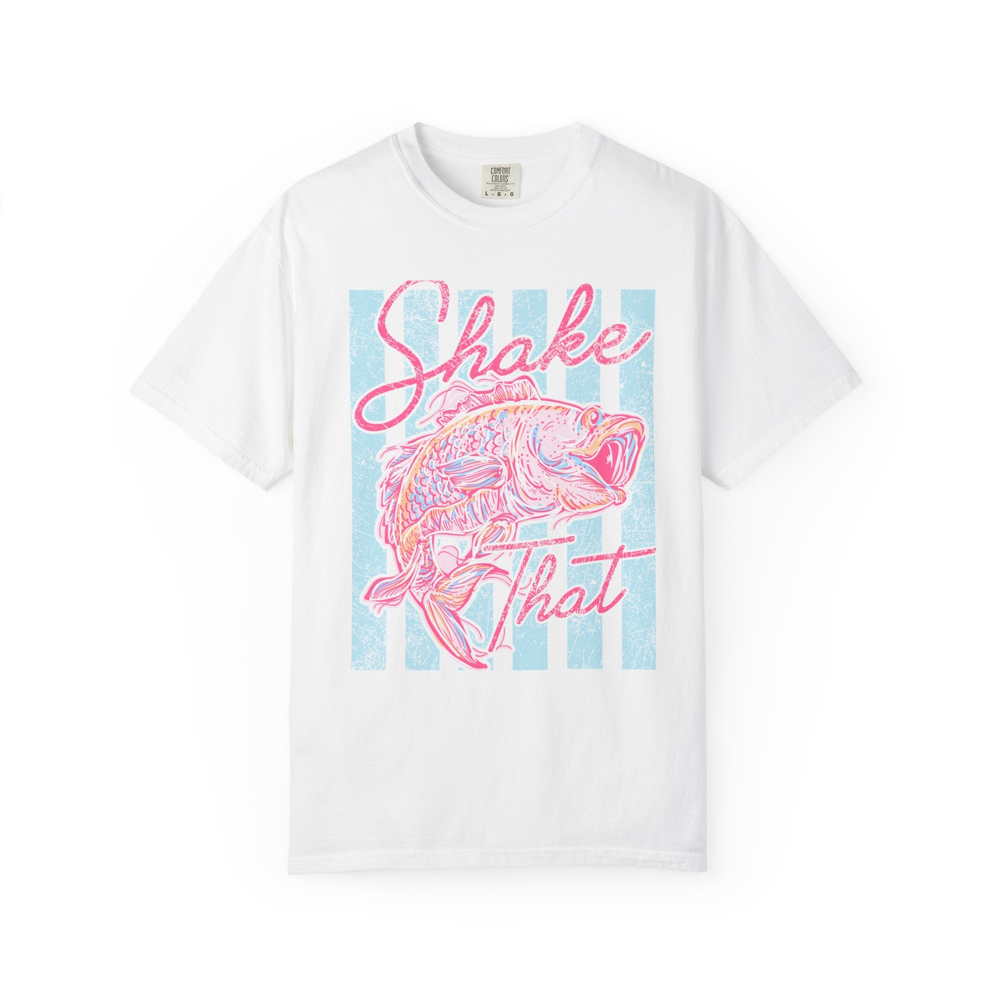 Shake That Fish T-Shirt — Retro Pastel Fishing Graphic Tee