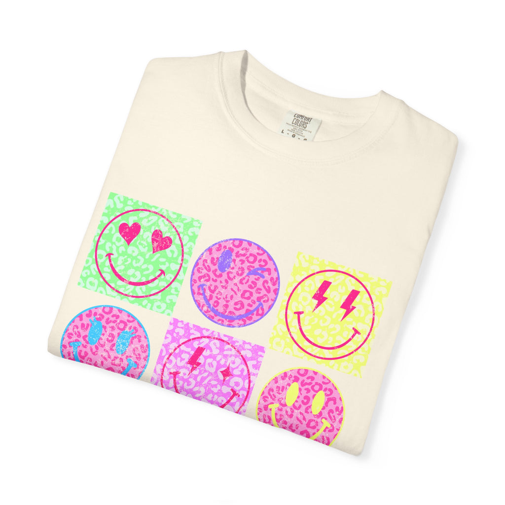 Neon Retro Happy Face T-Shirt