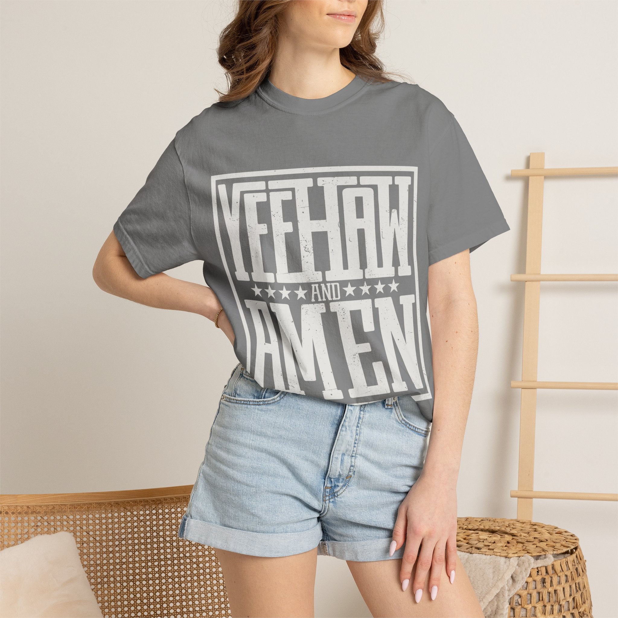 Yeehaw and Amen Tee
