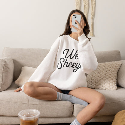 Well Sheeyit Crewneck Sweatshirt — Funny Script Graphic Pullover