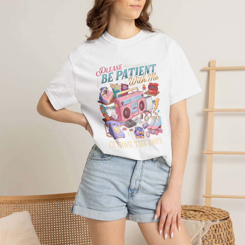 Be Patient With Me Graphic T-Shirt — Vintage Radio & Cozy Retro Comfort Tee