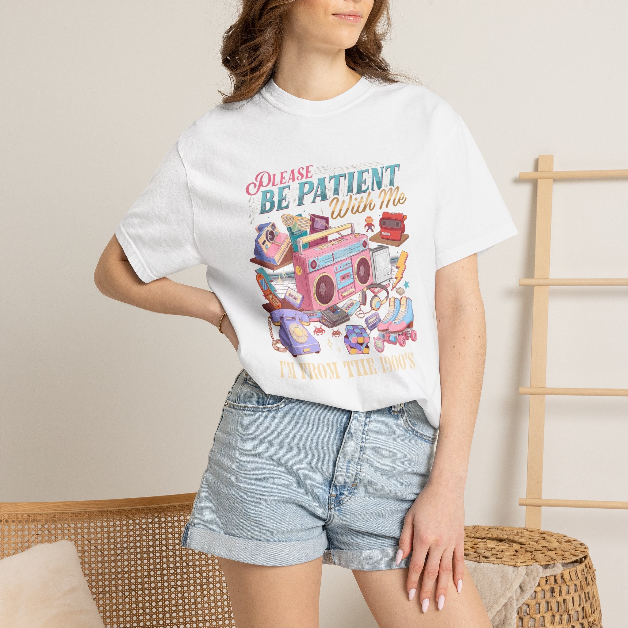 Be Patient With Me Graphic T-Shirt — Vintage Radio & Cozy Retro Comfort Tee