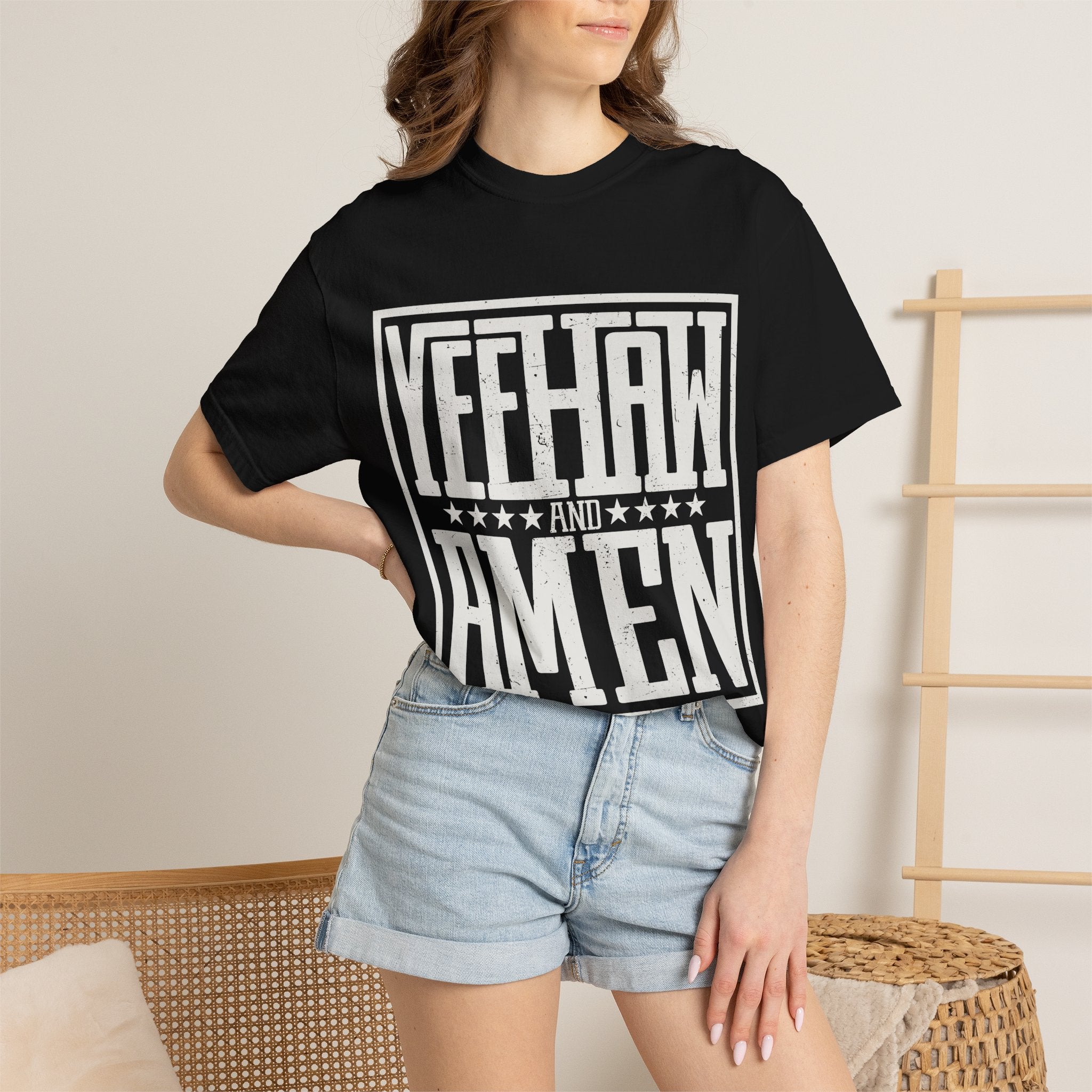 Yeehaw and Amen Tee