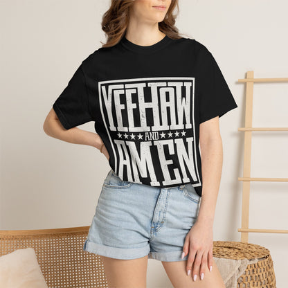 Yeehaw and Amen Tee