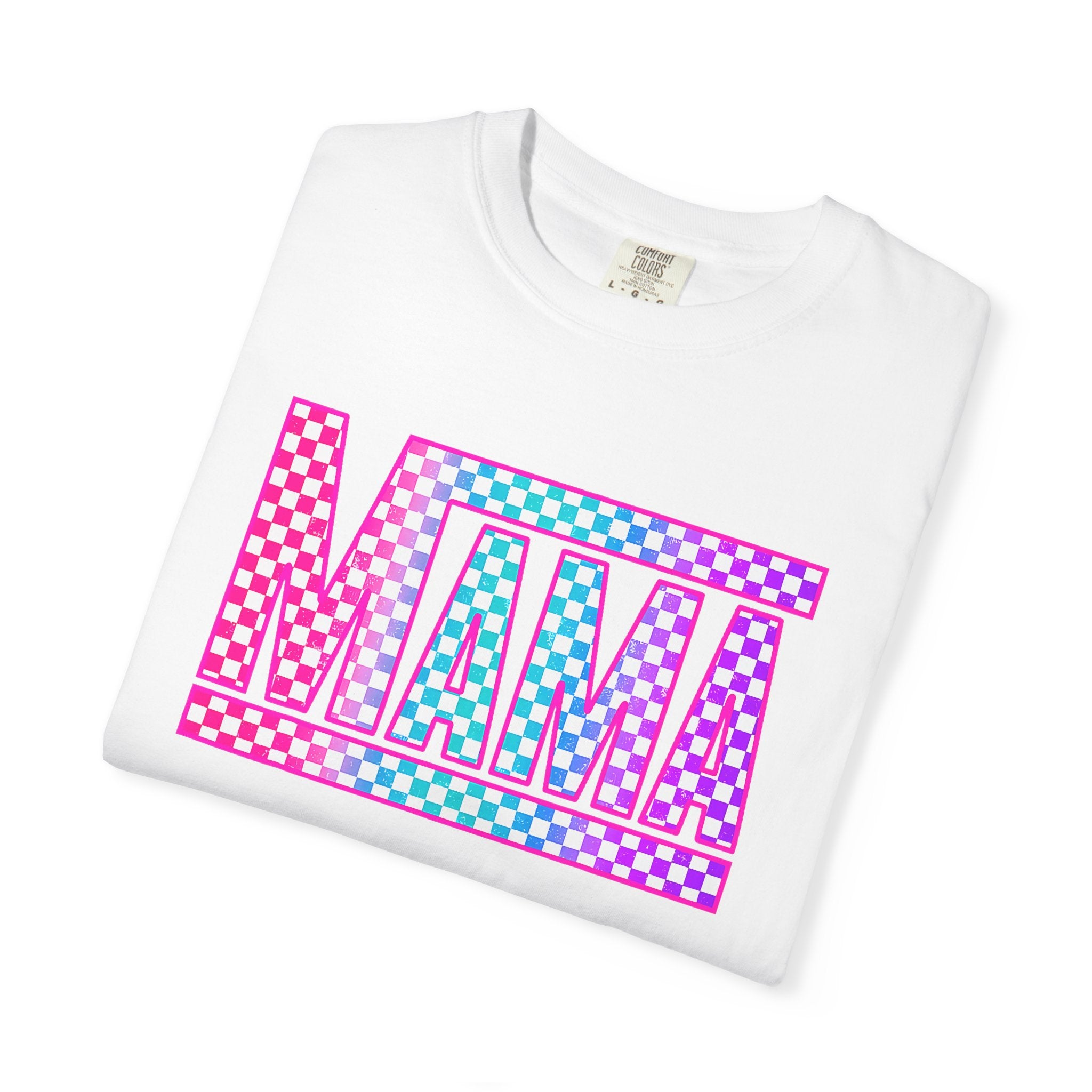 Mama Checkerboard Graphic Tee
