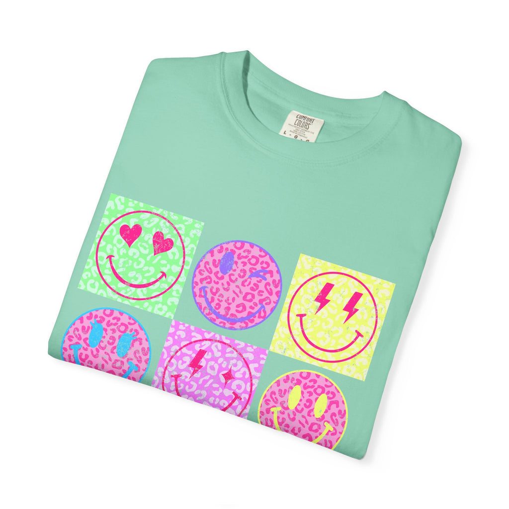 Neon Retro Happy Face T-Shirt