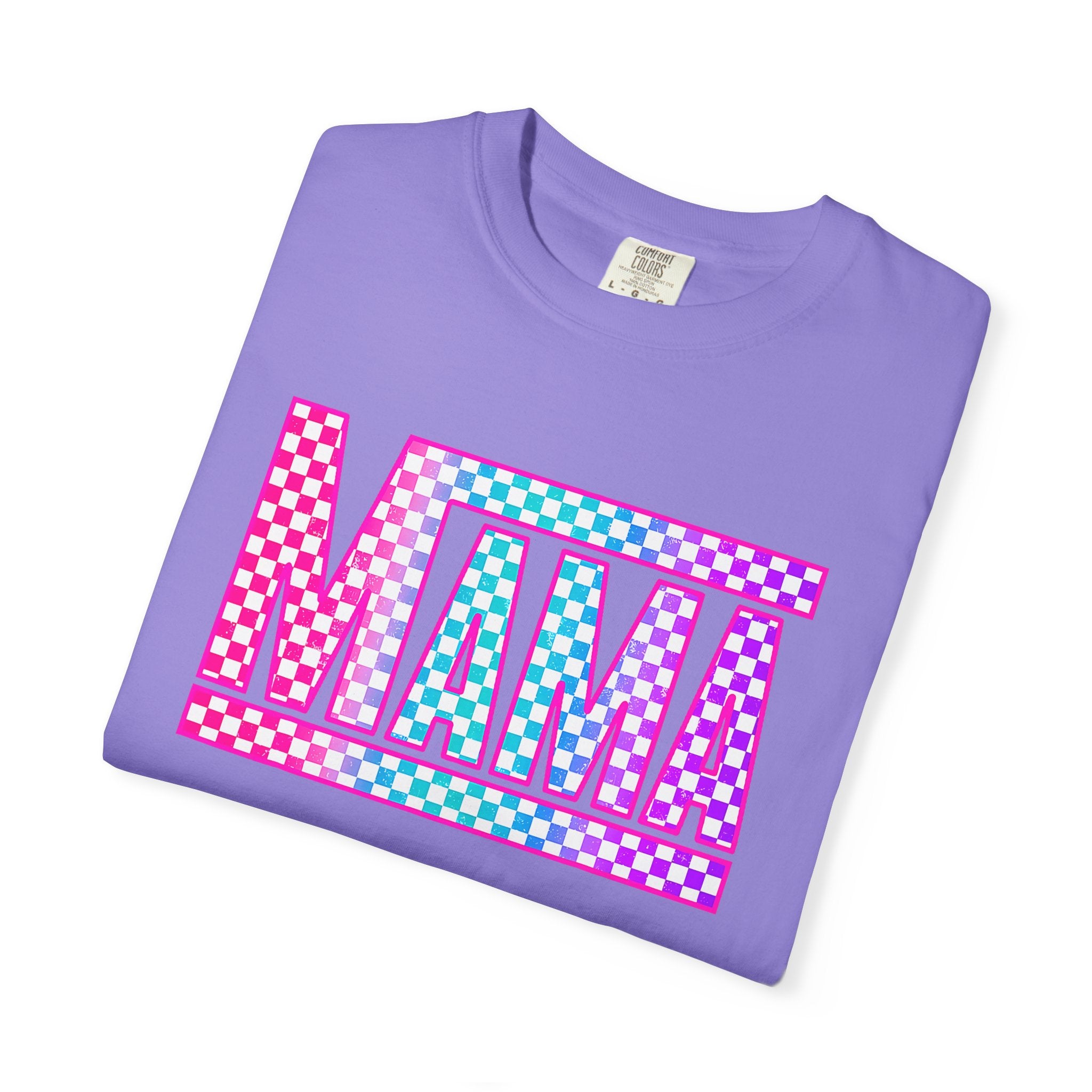 Mama Checkerboard Graphic Tee