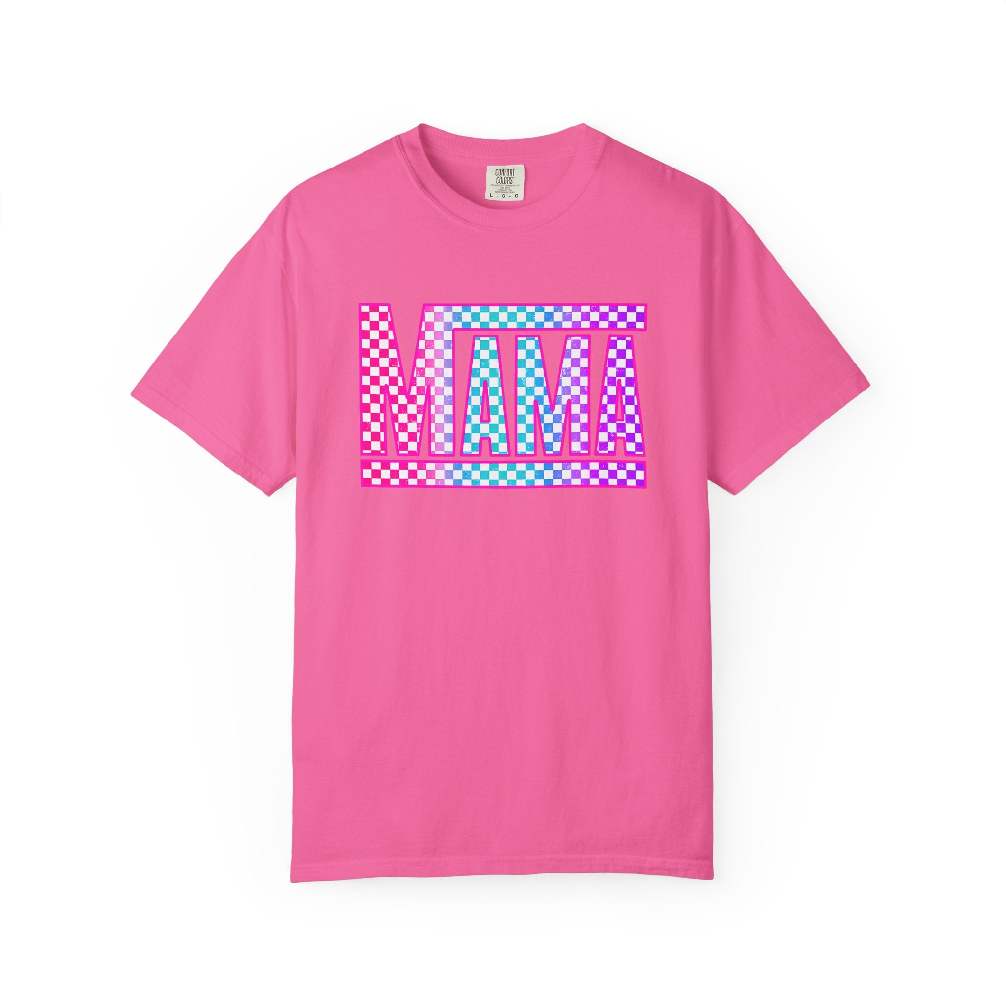 Mama Checkerboard Graphic Tee