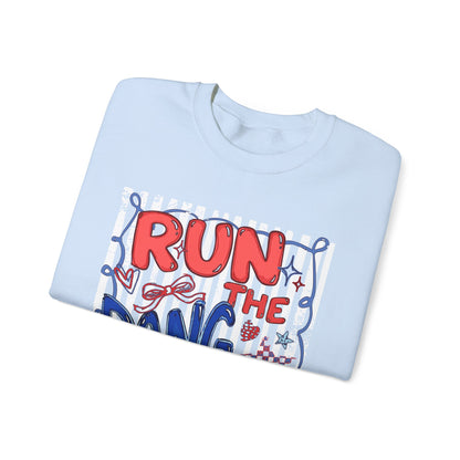 Run the Dang Ball Sweatshirt — Funny Football Crewneck for Players & Fans