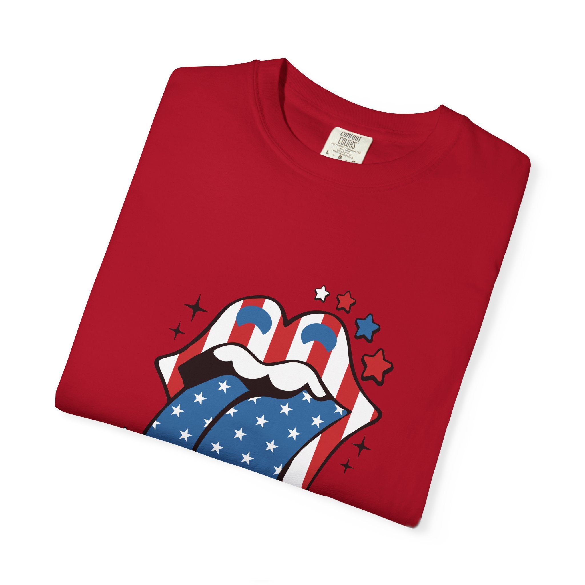 Patriotic Rock 'n' Roll Tongue T-Shirt