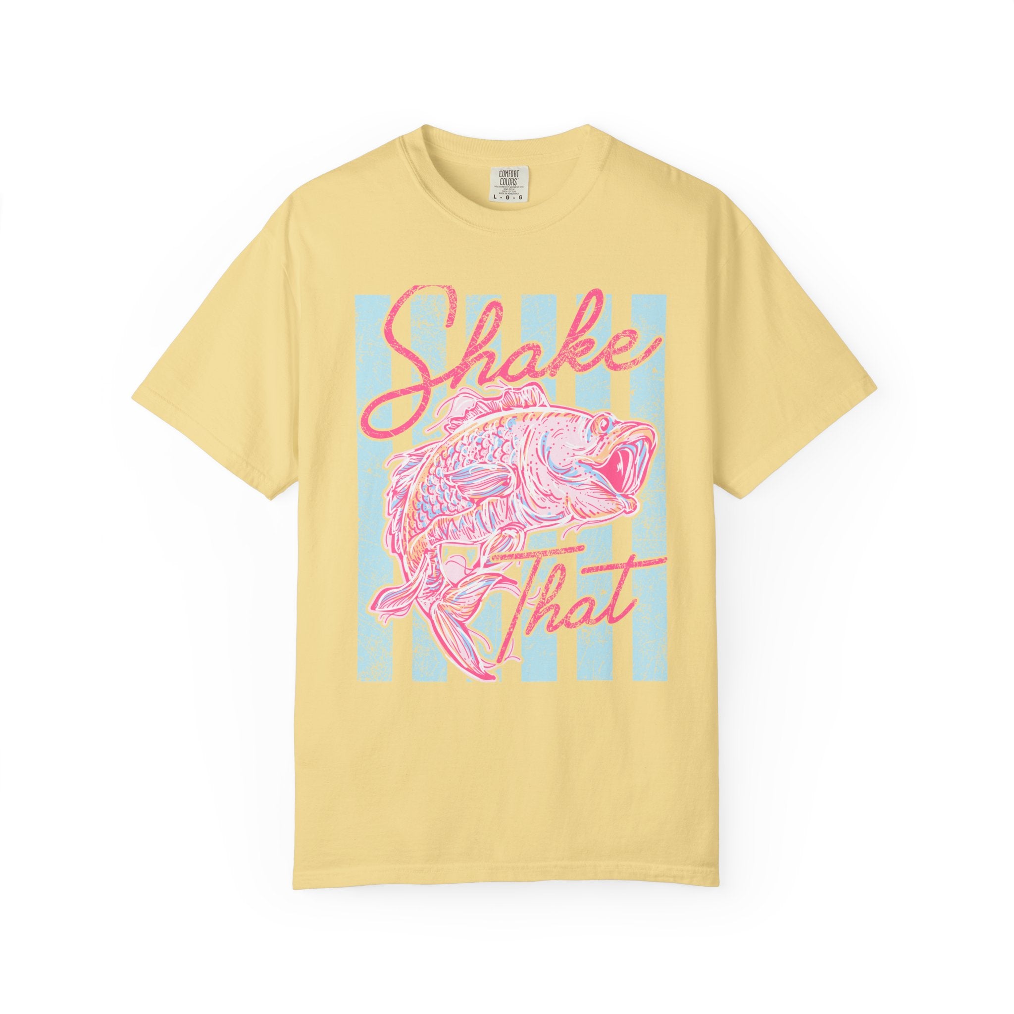 Shake That Fish T-Shirt — Retro Pastel Fishing Graphic Tee