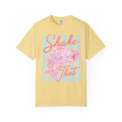 Shake That Fish T-Shirt — Retro Pastel Fishing Graphic Tee