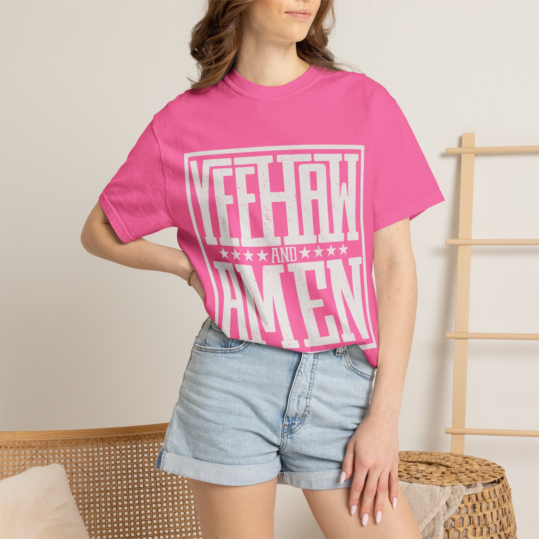 Yeehaw and Amen Tee