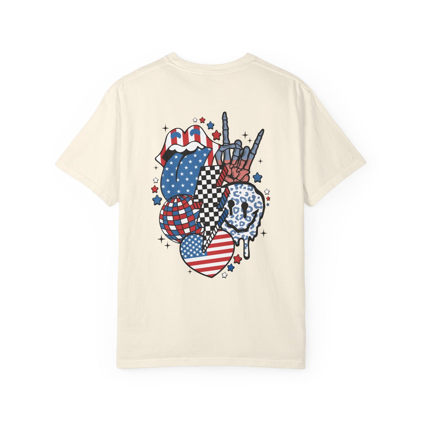 Patriotic Rock 'n' Roll Tongue T-Shirt
