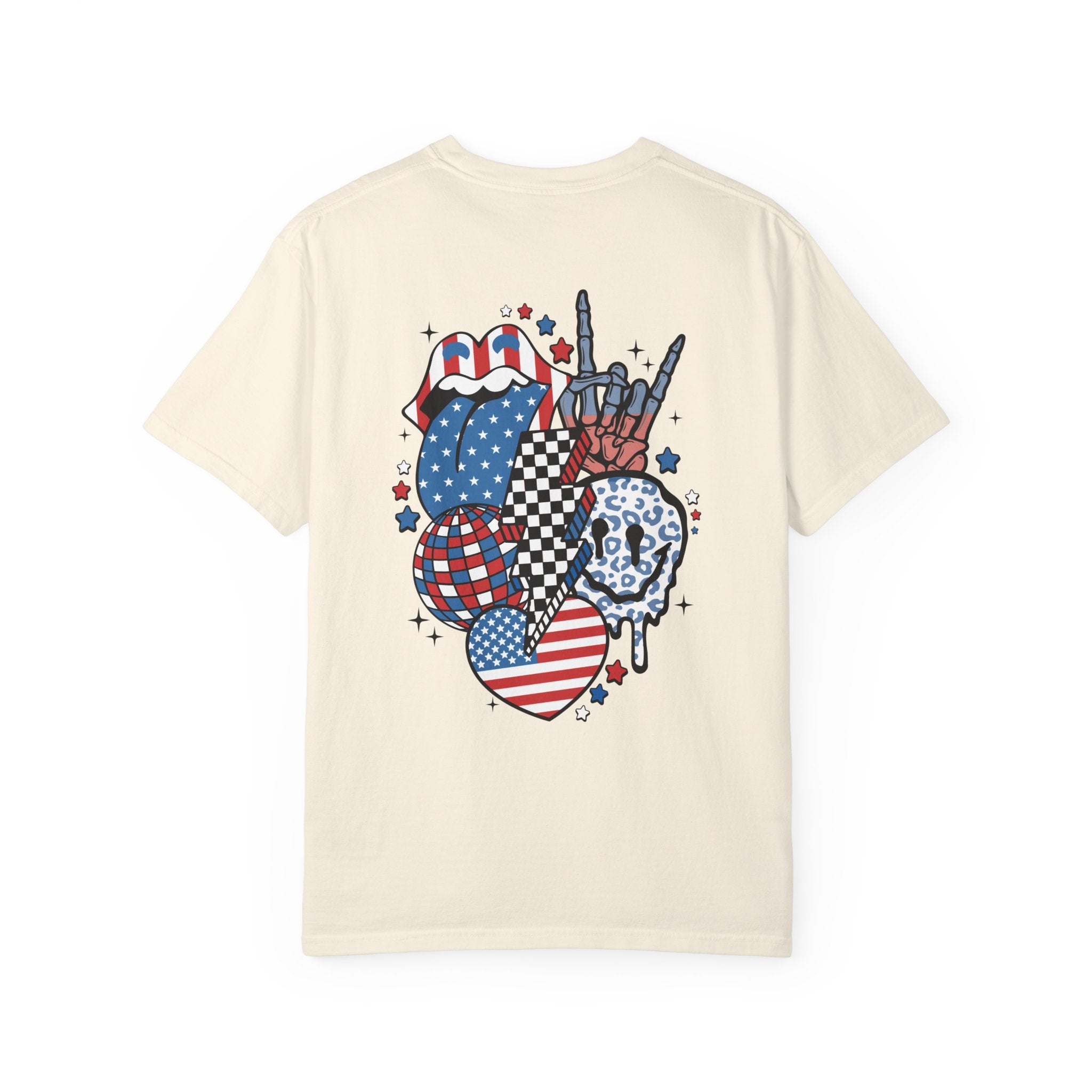 Patriotic Rock 'n' Roll Tongue T-Shirt