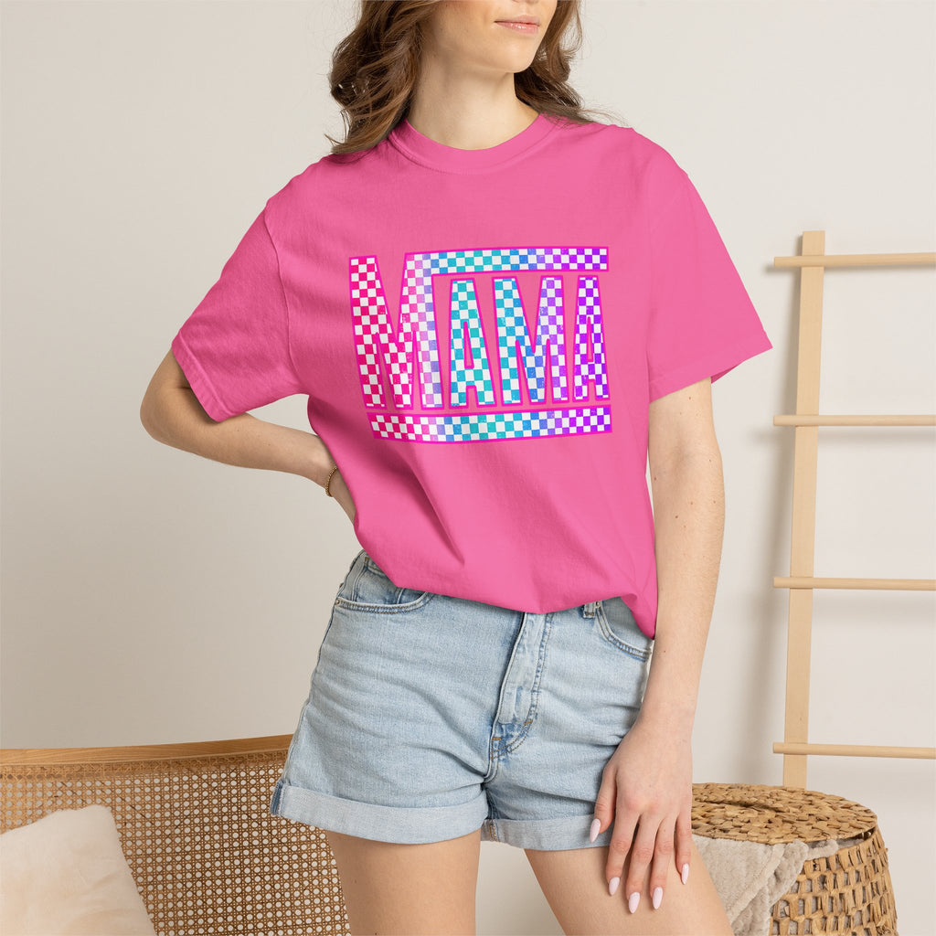 Mama Checkerboard Graphic Tee