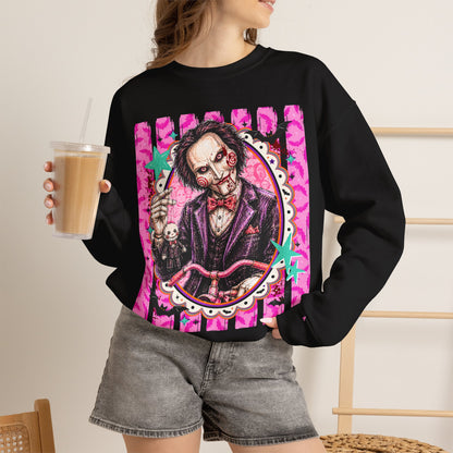 Horror Puppet Portrait Crewneck Sweatshirt