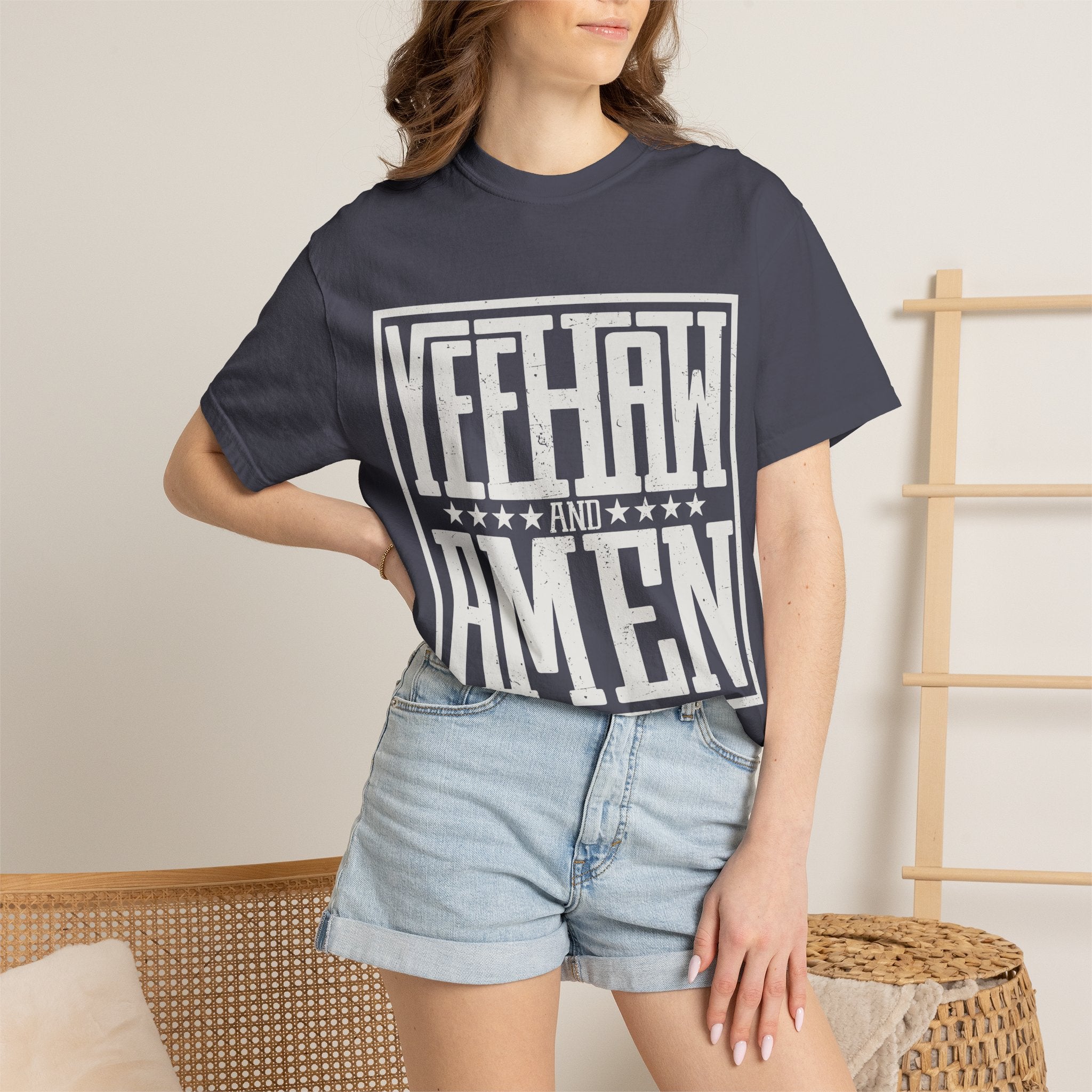 Yeehaw and Amen Tee