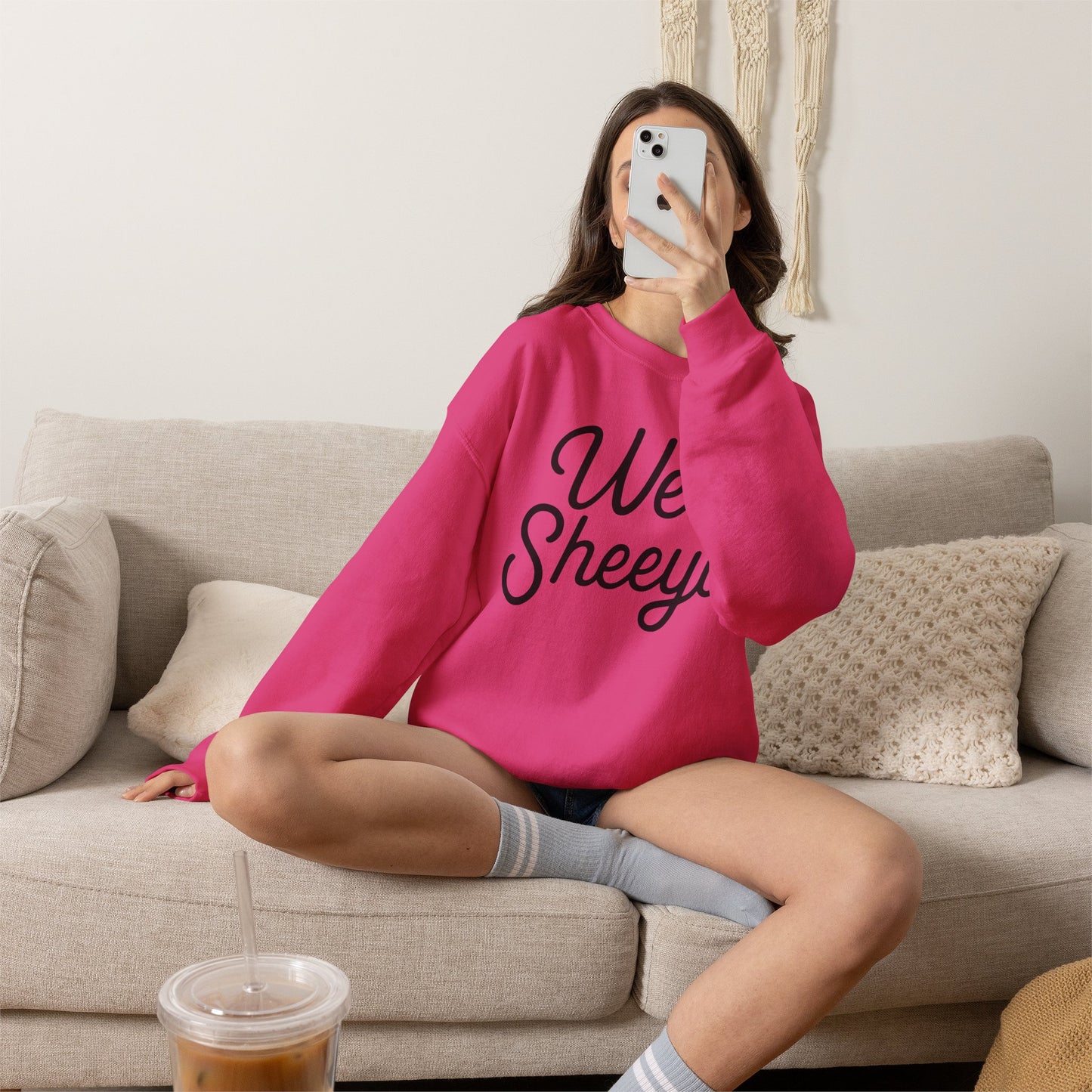 Well Sheeyit Crewneck Sweatshirt — Funny Script Graphic Pullover