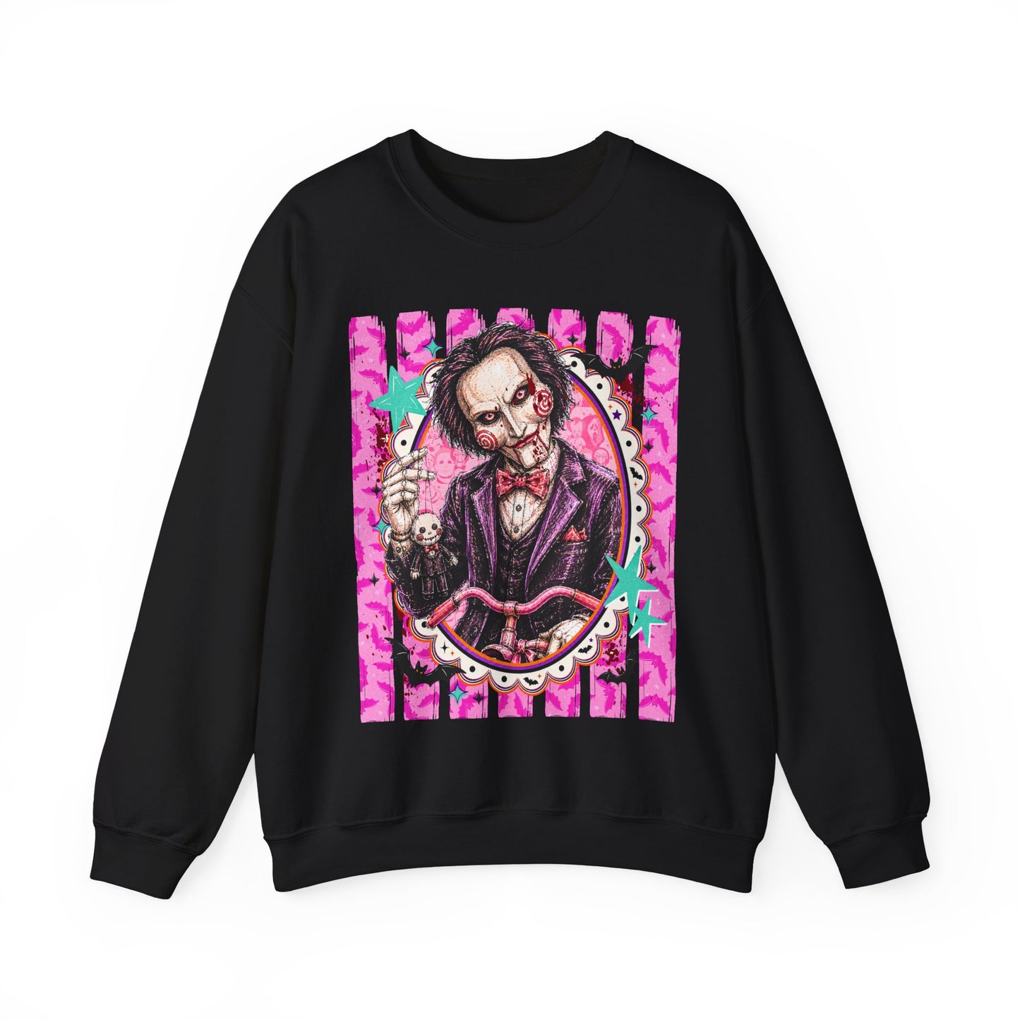 Horror Puppet Portrait Crewneck Sweatshirt