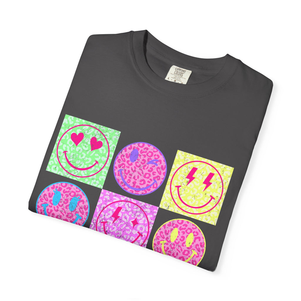 Neon Retro Happy Face T-Shirt