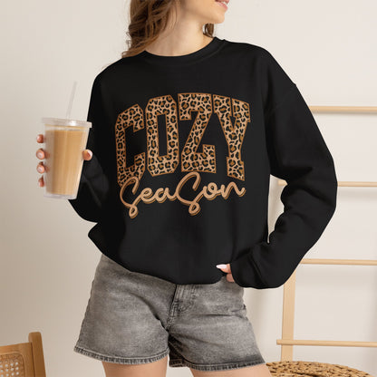 Cozy Season Leopard Crewneck Sweatshirt