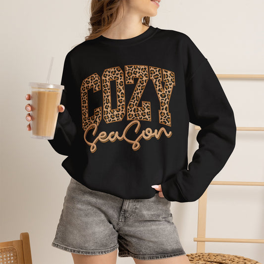 Cozy Season Leopard Crewneck Sweatshirt