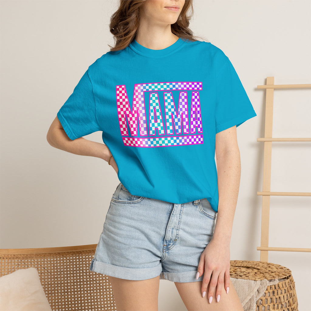 Mama Checkerboard Graphic Tee