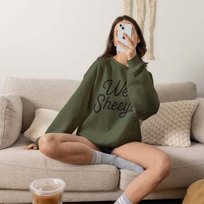 Well Sheeyit Crewneck Sweatshirt — Funny Script Graphic Pullover