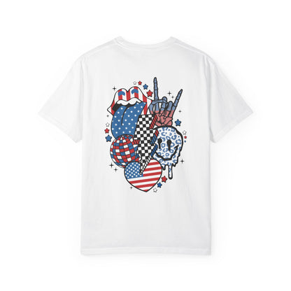 Patriotic Rock 'n' Roll Tongue T-Shirt