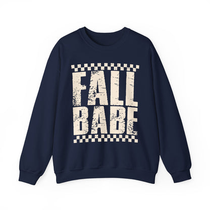Fall Babe Sweatshirt — Vintage Distressed Autumn Crewneck