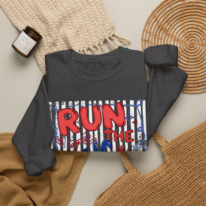 Run the Dang Ball Sweatshirt — Funny Football Crewneck for Players & Fans