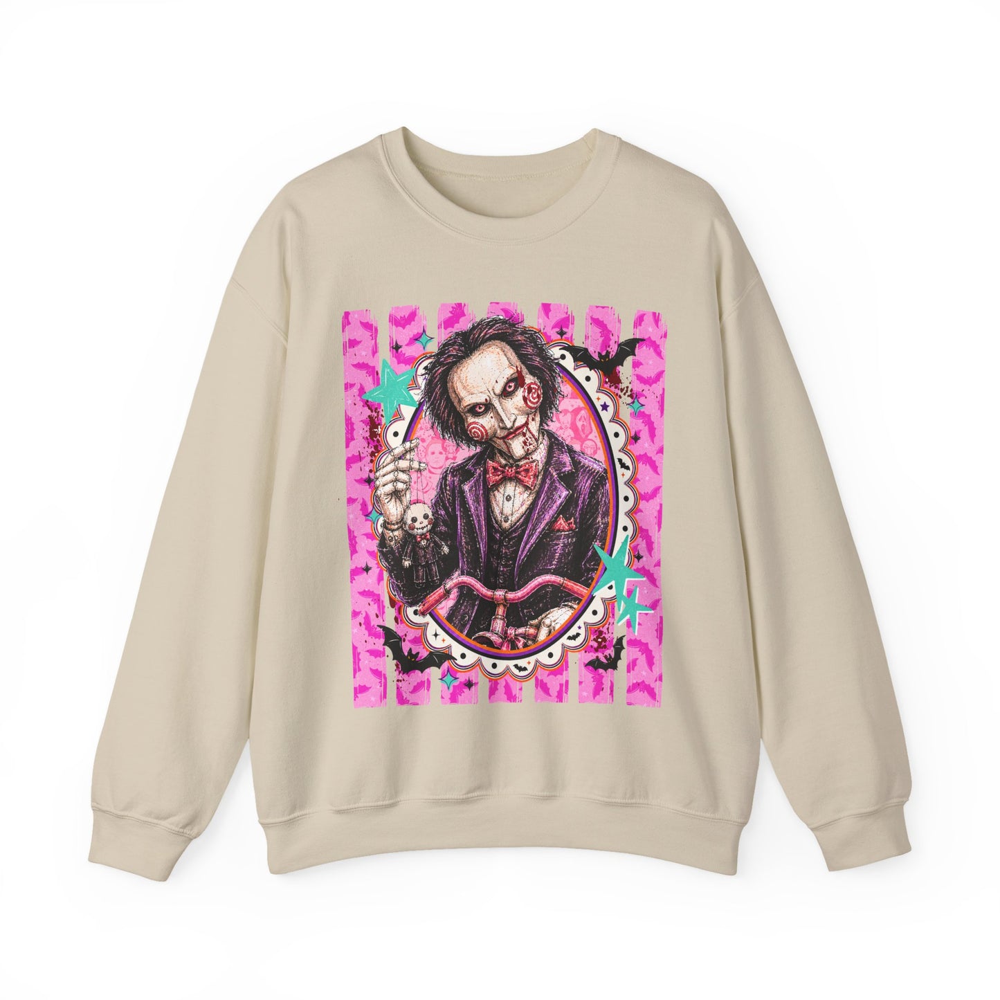 Horror Puppet Portrait Crewneck Sweatshirt