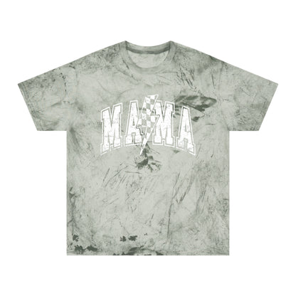 Mama Tie-Dye Tee — Vintage Lightning Graphic Mom Shirt