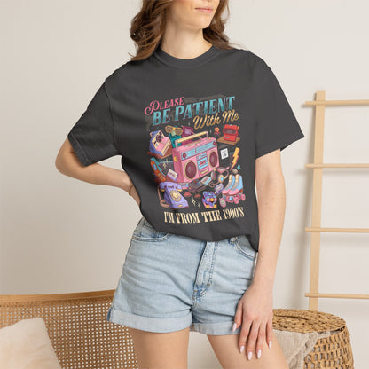 Be Patient With Me Graphic T-Shirt — Vintage Radio & Cozy Retro Comfort Tee