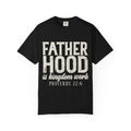 T-Shirt — "Fatherhood is Kingdom Work" Proverbs 22:6 Vintage Christian Dad Tee