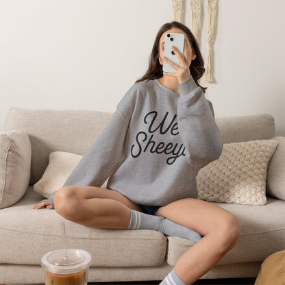 Well Sheeyit Crewneck Sweatshirt — Funny Script Graphic Pullover